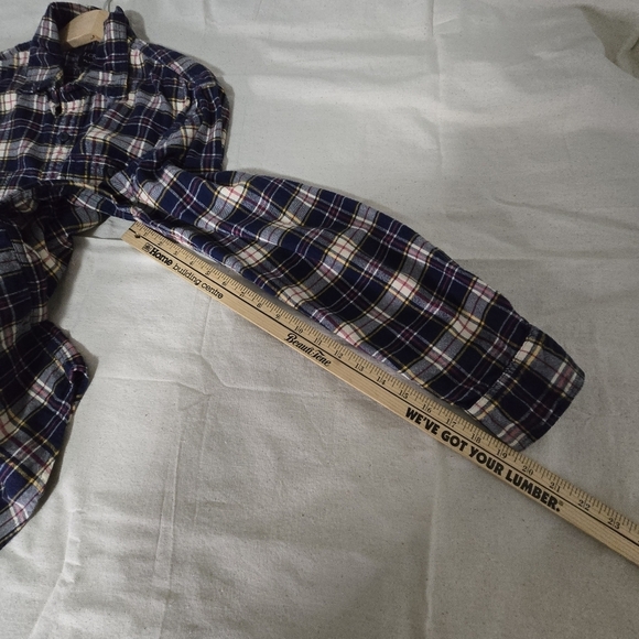 J. Crew Plaid Flannel Xl Men's Button Down Shirt - Blue - Picture 6 of 11